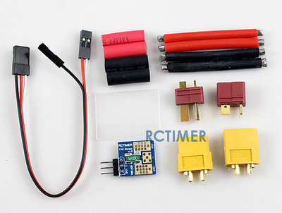 RCTimer current sensor with voltage rezistive divider