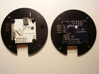 Rev4 and Rev5 side-by-side. The boards were mounted on rOsewhite adapter frames.