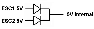 5V selection with internal diodes