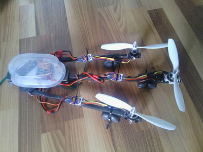 My scratch built tricopter.