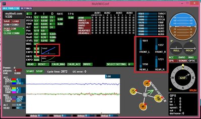 MultiWii motors throttle uneven