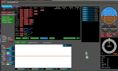 Screenshot of Multiwii Conf