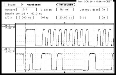 I2C bus after LLC 2.5V