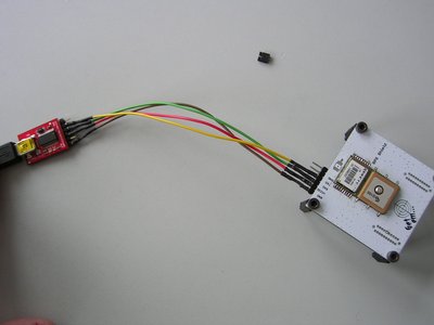 aBUGSworstnightmare GPS connected to FTDI for testing